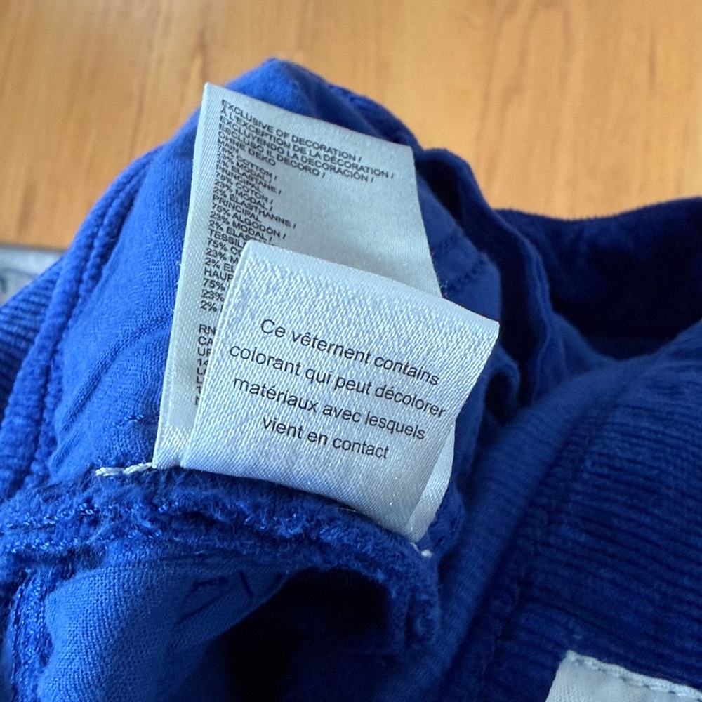 Pilcro Anthropologie royal blue corduroy pants size 26 - Picture 13 of 13